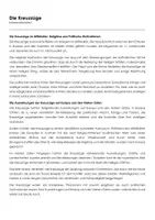 Vorschau - Arbeitsblätter - Die Kreuzzüge (Infotext und Übungen) - Deckblatt