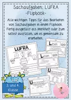 Vorschau - Arbeitsblätter - LUFRA Sachaufgaben Flipbook, Merkheft Textaufgaben - Deckblatt