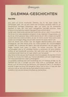 Vorschau - Arbeitsblätter - Dilemma-Geschichten 1, Thema: Gewissen in Klasse 9 - Seite 1