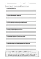 Vorschau - Arbeitsblätter - AB mit Fragen zum Thema "Maifeiertag" + Lösungsblatt + Mindmap - Deckblatt