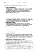 Vorschau - Arbeitsblätter - AB mit Fragen zum Thema "Mailand" + Lösungsblatt + Infografik - Seite 2
