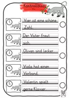 Vorschau - Arbeitsblätter - Schleichdiktat V v - Buchstabeneinführung - Seite 3