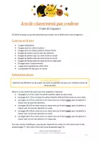 Aperçu - Apprentissages en autonomie - Jeu de classement par couleur - Fruits Et Légumes - Page 1