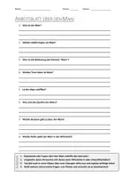 Vorschau - Arbeitsblätter - AB mit Fragen zum Thema "Main" + Lösungsblatt - Deckblatt