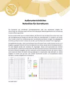 Vorschau - Anderer Materialtyp - Außerunterrichtliches - Notenliste für Korrekturen - Deckblatt