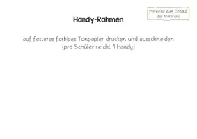 Vorschau - Arbeitsblätter - Sommerferien - Handy / Ferienerlebnis malen & aufschreiben - Seite 1