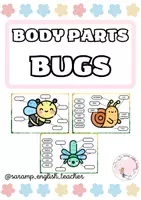 Vista previa - Tarjetas / Manipulativos - BUGS BODY PARTS - Portada