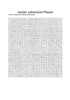Vorschau - Spiele - Suchsel/ Suchrätsel einheimische Pflanzen inkl. Lösung - Deckblatt