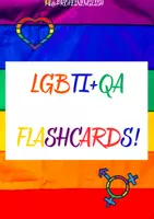 Vista previa - Refuerzo / NEE / Materiales de apoyo - LGBTI+QA Flashcards in English! - Portada