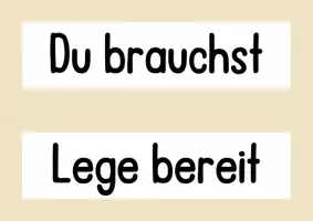Vorschau - Mal- und Bastelvorlagen - "Lege bereit"- / Materialkärtchen für die Tafel - Seite 2