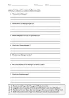 Vorschau - Arbeitsblätter - AB mit Fragen zum Thema "Manager" + Lösungsblatt + Infografik - Deckblatt