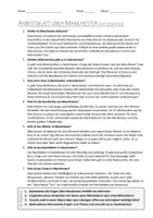 Vorschau - Arbeitsblätter - AB mit Fragen zum Thema "Manchester" + Lösungsblatt - Seite 1