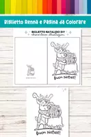 anteprima - Materiale per pittura e bricolage - Biglietto d'auguri da Colorare che sprigiona fantasia! - Pagina di copertina