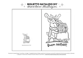 anteprima - Materiale per pittura e bricolage - Biglietto d'auguri da Colorare che sprigiona fantasia! - Pagina 3