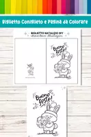 anteprima - Materiale per pittura e bricolage - Coniglietti Magici da Colorare: Sprizza Gioia e Creatività nel Tuo Natale - Pagina di copertina