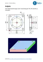 Vorschau - Arbeitsblätter - CNC Fräsen Lehrgang - Bohrzyklus in PAL - Deckblatt