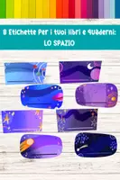 anteprima - Materiale per pittura e bricolage - Stellari Etichette Spaziali: Personalizza e Libri e i Quaderni dei Piccoli Esploratori Spaziali - Pagina di copertina