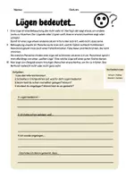 Vorschau - Arbeitsblätter - Differenziertes Materialpaket - Lügengeschichten und Lügenarten - Deckblatt