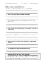 Vorschau - Arbeitsblätter - AB mit Fragen zum Thema "Männer" + Lösungsblatt + Infografik - Deckblatt