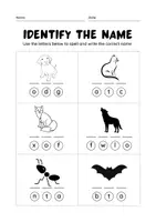 Aperçu - Jeux - Spell and write the correct name - Page 1
