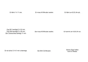 Vorschau - Arbeitsblätter - Zeit - Der Fahrplan - differenzierten Aufgaben Klasse 5 - Seite 2
