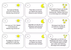Vorschau - Arbeitsblätter - Zeit - Der Fahrplan - differenzierten Aufgaben Klasse 5 - Seite 3