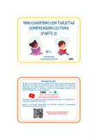 Vista previa - Tarjetas / Manipulativos - MINI CUADERNO CON TARJETAS COMPRENSIÓN LECTORA PARTE 3 - página 1