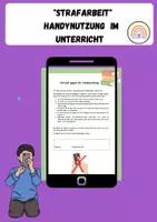Vorschau - Anderer Materialtyp - "Strafarbeit" Verstoß gegen Handyordnung - Deckblatt