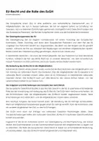 Vorschau - Arbeitsblätter - EU-Recht und die Rolle des EuGH (Infotext und Übungen) - Seite 1