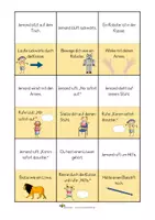 Vorschau - Spiele - Lesespiel - Einfache Sätze - Klasse 1/2 - DaZ - Seite 1