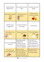 Vorschau - Spiele - Lesespiel - Einfache Sätze - Klasse 1/2 - DaZ - Seite 2