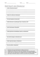 Vorschau - Arbeitsblätter - Lernposter + AB mit Fragen zum Thema "Mannheim" + Lösungsblatt + Infografik - Seite 1