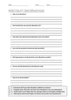 Vorschau - Arbeitsblätter - AB mit Fragen zum Thema "Marathon" + Lösungsblatt + Infografik - Deckblatt