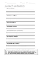 Vorschau - Arbeitsblätter - AB mit Fragen zum Thema "Margeriten" + Lösungsblatt - Deckblatt