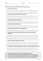 Vorschau - Arbeitsblätter - AB mit Fragen zum Thema "Maria Theresia" + Lösungsblatt + Infografik - Deckblatt