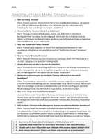 Vorschau - Arbeitsblätter - AB mit Fragen zum Thema "Maria Theresia" + Lösungsblatt + Infografik - Seite 2