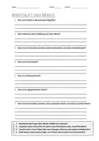 Vorschau - Arbeitsblätter - AB mit Fragen zum Thema "Markt" + Lösungsblatt + Infografik - Deckblatt