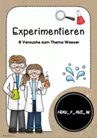 Vorschau - Unterrichtsreihen - Experimente zum Thema Wasser - Deckblatt