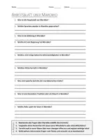 Vorschau - Arbeitsblätter - Lernposter + AB mit Fragen zum Thema "Marokko" + Lösungsblatt + Infografik - Seite 1