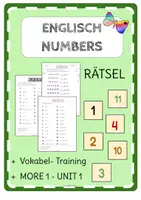 Vorschau - Arbeitsblätter - Englisch Vokabel Rätsel More 1 Unit 1 NUMBERS - Deckblatt