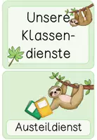 Vorschau - Poster - Klassendienste - Faultierklasse - Seite 3