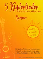 Vorschau - Anderer Materialtyp - 5 Kinderlieder mit einfachen Akkoden - SOMMER - Deckblatt