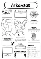 Vorschau - Arbeitsblätter - Arkansas Fact Sheet - USA State (english) - Seite 1