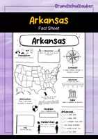 Vorschau - Arbeitsblätter - Arkansas Fact Sheet - USA State (english) - Deckblatt