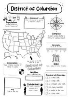 Vorschau - Arbeitsblätter - Districat of Columbia Fact Sheet - USA State (english) - Seite 1