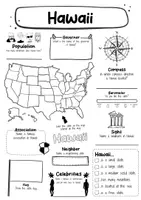 Vorschau - Arbeitsblätter - Hawaii Fact Sheet - USA State (english) - Seite 1