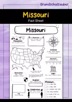 Vorschau - Arbeitsblätter - Missouri Fact Sheet - USA State (english) - Deckblatt