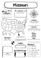 Vorschau - Arbeitsblätter - Missouri Fact Sheet - USA State (english) - Seite 1