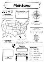 Vorschau - Arbeitsblätter - Montana Fact Sheet - USA State (english) - Seite 1