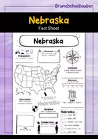 Vorschau - Arbeitsblätter - Nebraska Fact Sheet - USA State (english) - Deckblatt